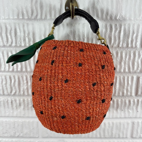 Clare V Pot de Miel Fraise Strawberry Raffia Bag - Picture 4 of 12